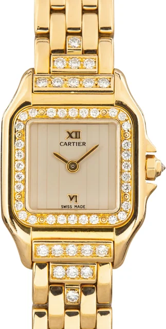 Cartier Panthere de WF3159HP 18k Yellow Gold Small Model kol saati