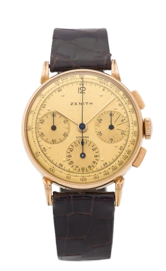 Zenith Compax ZENITH COMPAX REF. 12470 CHRONOGRAPH PINK GOLD kol saati