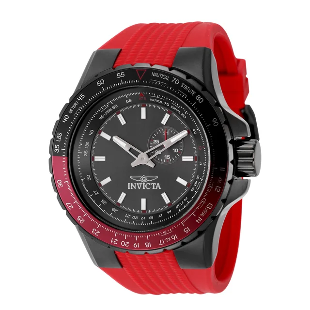 Invicta Aviator Watch - 50mm, Red (ZG-49724) kol saati