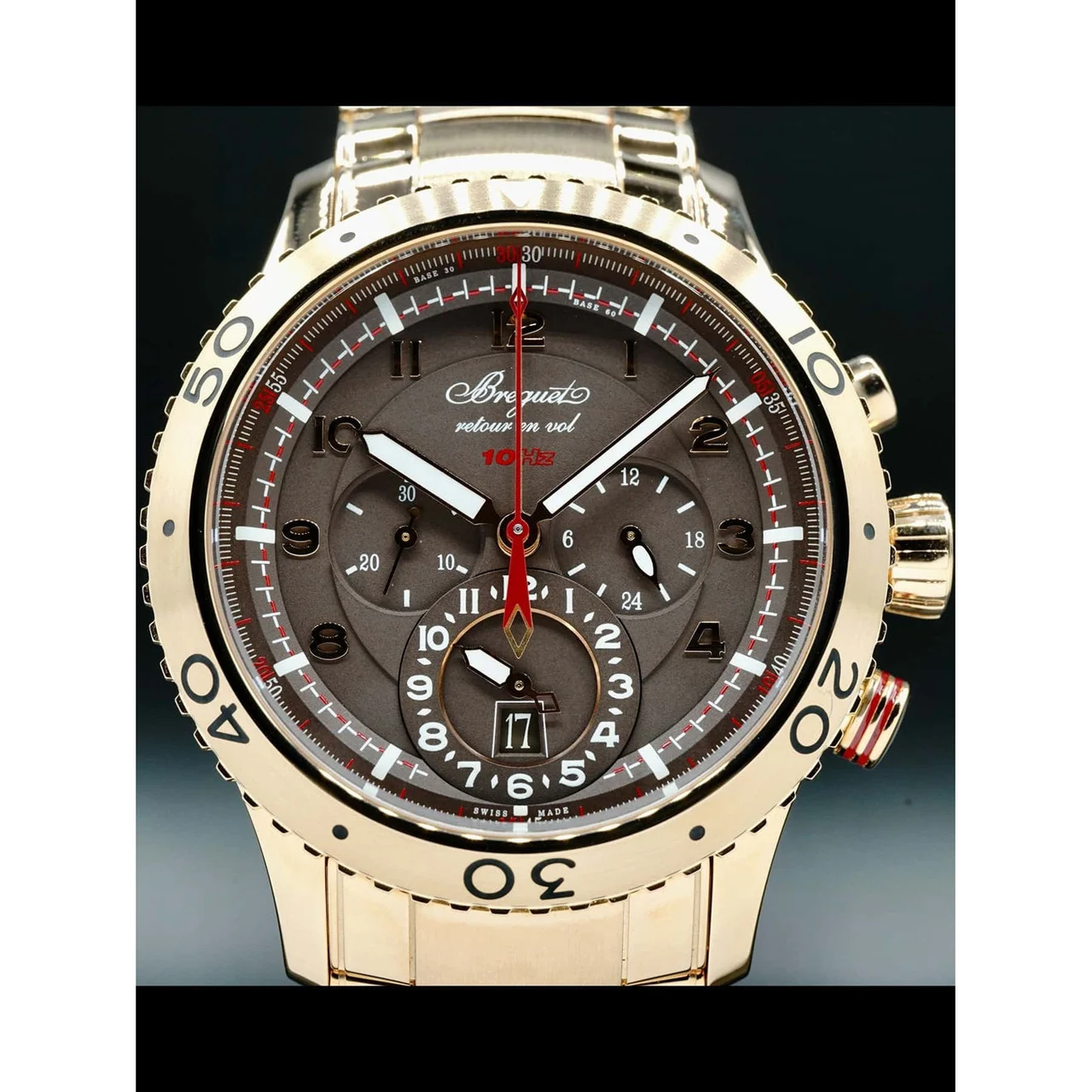 Breguet Type XXII Chronograph 3880BR/Z2/RXV POC210000013530 44 mm kol saati