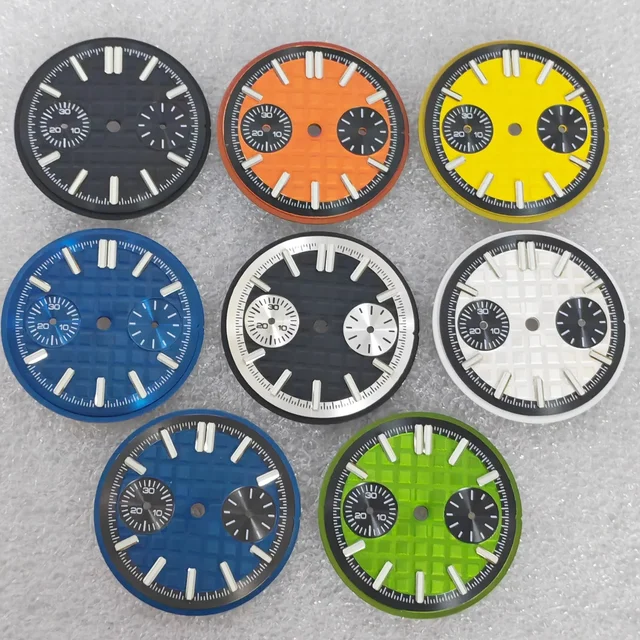 Tandorio Dial 2 Eyes luminous dial Green Yellow Orange Black Blue White 6112828937336 kol