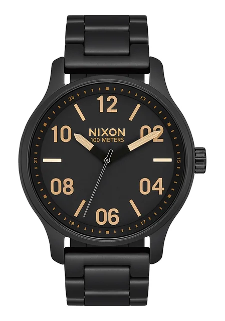 Nixon US Patrol - Matte Black / Gold A1242-1041-00 kol saati