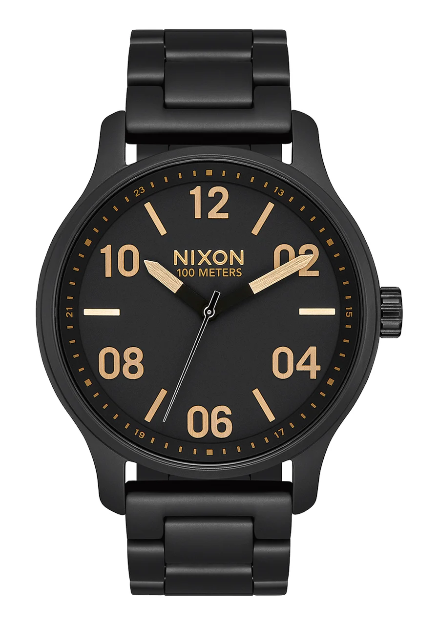 Nixon US Patrol - Matte Black / Gold A1242-1041-00 kol saati
