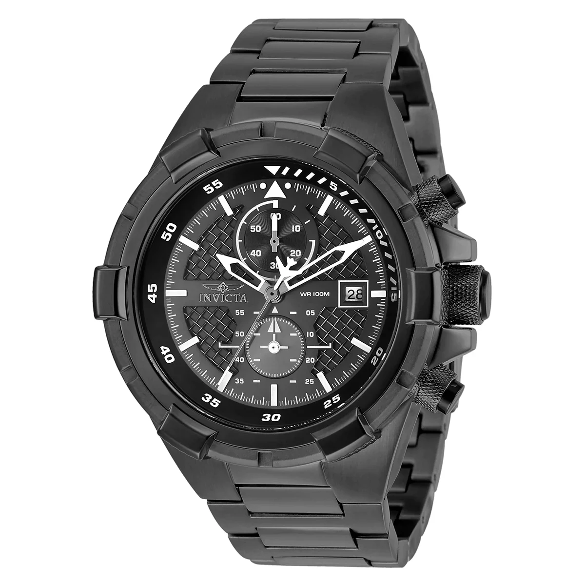 Invicta Aviator Falcon Watch - 50.5mm, Gunmetal (28109) 50.5 mm kol saati