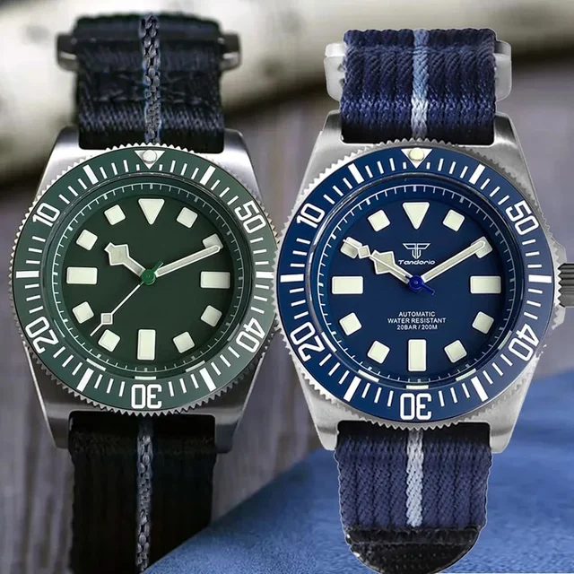 eprolo Titanium Diver Tandorio FXD TD267 42mm NH35 PT5000 Automatic Sapphire 200M Luminous