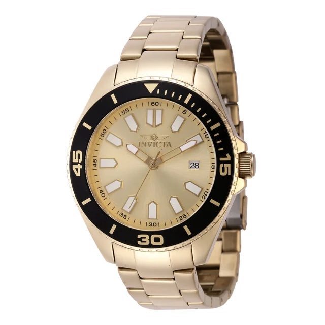 Invicta Pro Diver Watch - 43mm, Gold (46317) kol saati