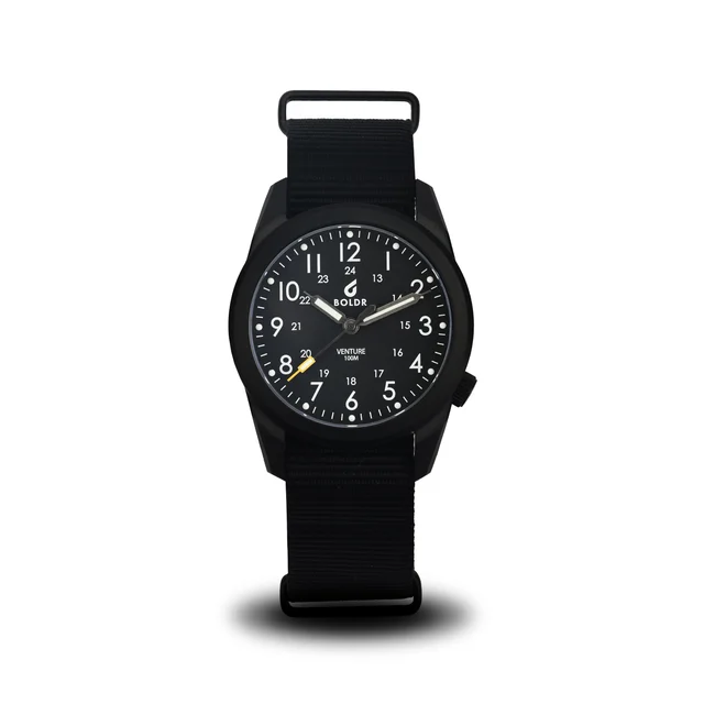 BOLDR Supply Co. Venture Jet-Black Quartz 0638455380844 kol saati