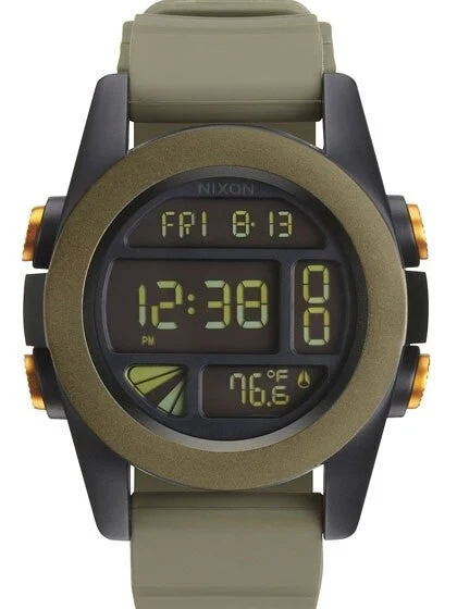 Nixon Unit Watch with Chronograph, Dual Time, Temperature, and Alarm #A197-1265 kol saati