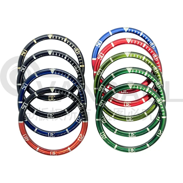Tandorio Resin 38MMx31.5MM watch bezel case outer ring for SKX007 SKX011 SUB diver B style