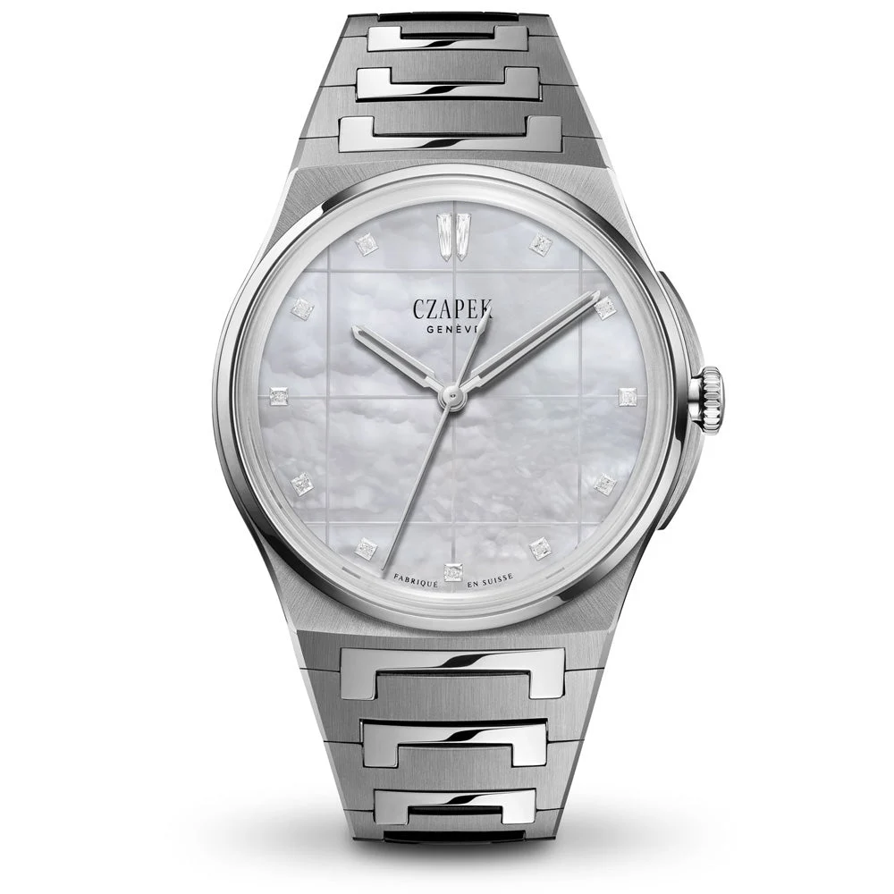 CZAPEK Antarctique S La Carte Des Nuages Misty White 1522-P/S kol saati