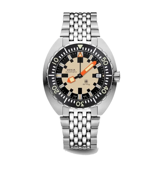 Doxa Army, stainless steel bezel 785.10.031.10 kol saati