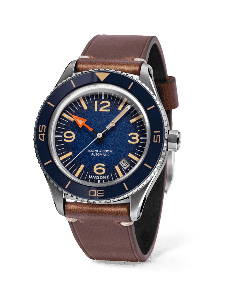 UNDONE Watches Basecamp Classic Blue Automatic Date basecamp-classic-blue-automatic-date 40 mm kol saati