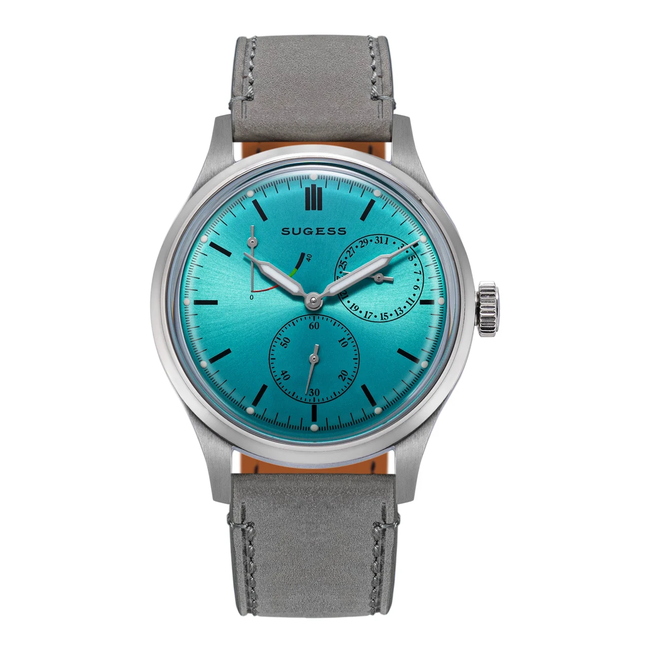 Sugess Light Blue Dial Stainless-Steel Automatic sugess-s458-light-blue-dial-stainless-steel-automatic 48 mm kol saati