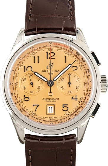 Breitling Copper Dial Premier B01 Chronograph 42 AB0145331K1P1 kol saati