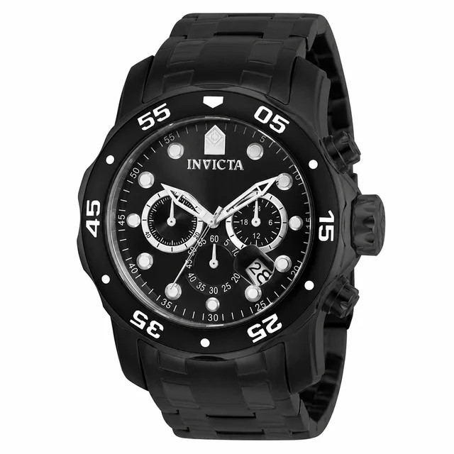 Invicta Pro Diver SCUBA Watch - 48mm. Black (0076) kol saati