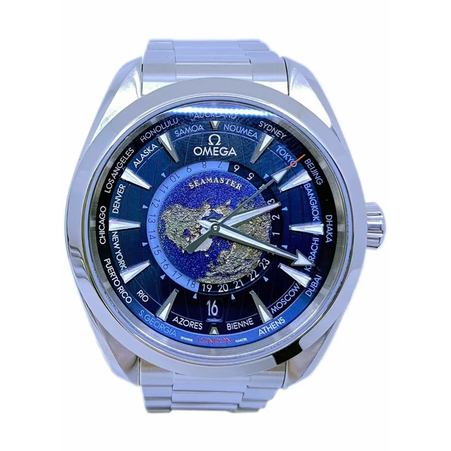OMEGA Seamaster Aqua Terra 150m GMT World Timer 43mm on Bracelet 220.10.43.22.03.001 21000