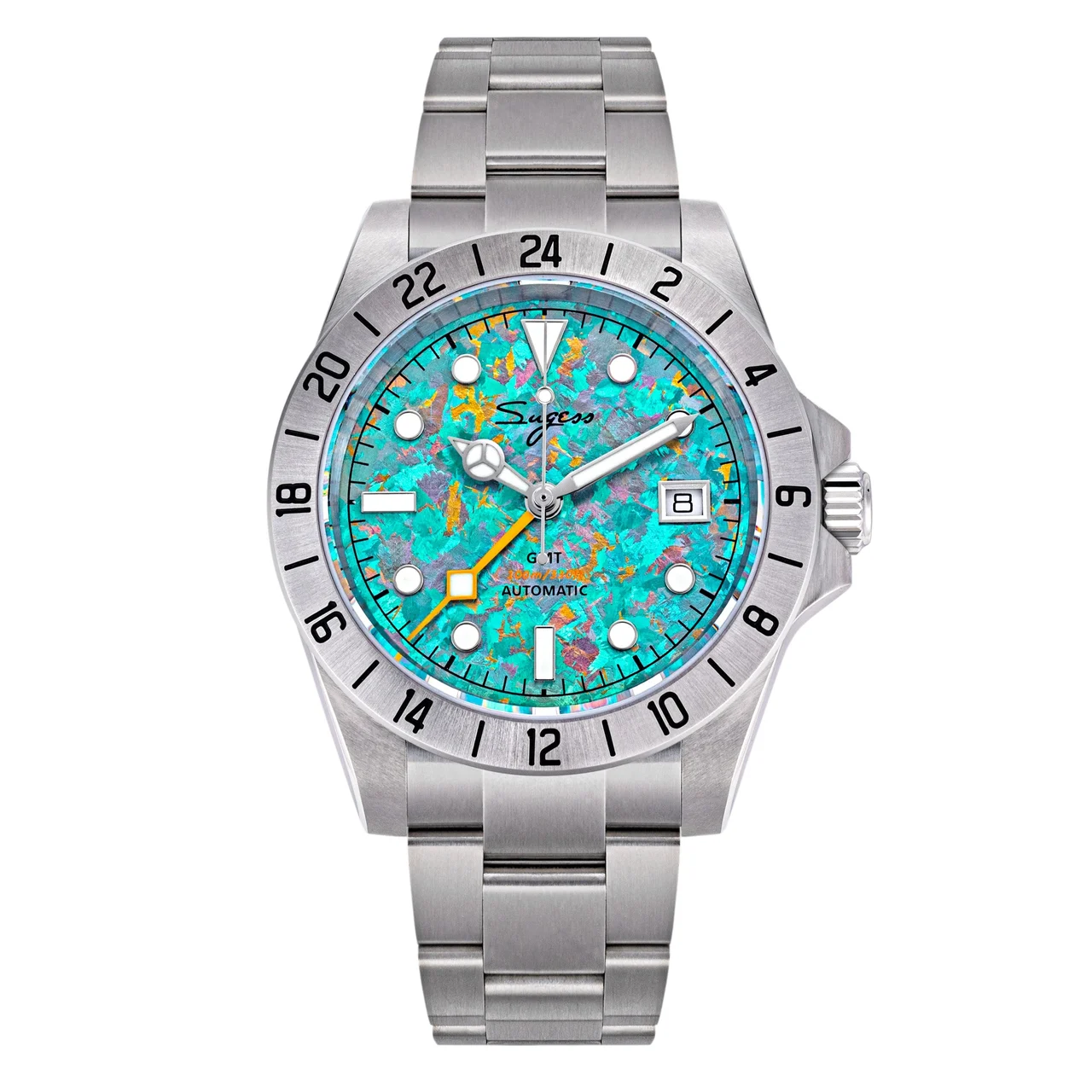 Sugess Heritage S463 BB GMT Green Dial heritage-s463-bb-gmt-green-dial 48 mm kol saati