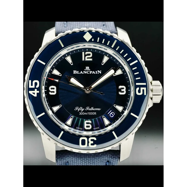 Blancpain Fifty Fathoms Blue 5015 12B40 O52A 210000033517 kol saati