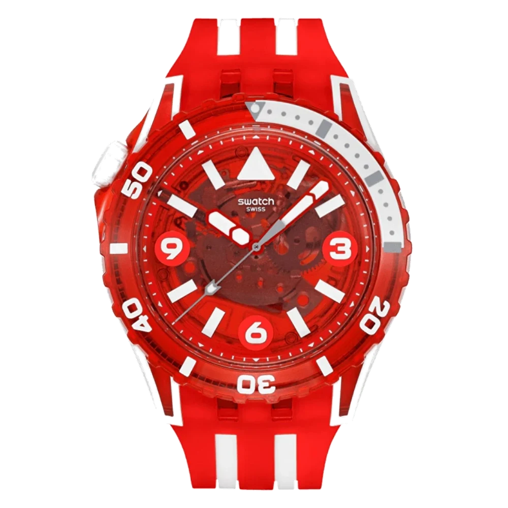Swatch Scubaqua Lion's Mane SSCU09R100 44 mm kol saati