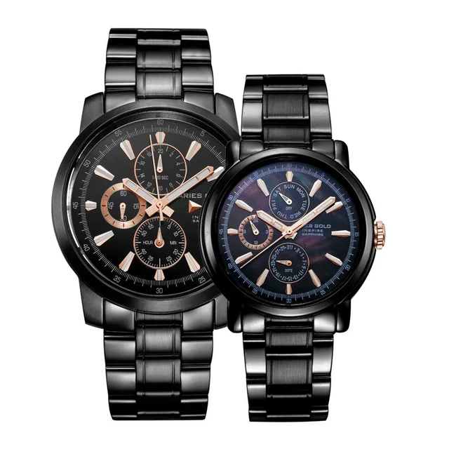 Aries Gold Contender G 7301 BKR-BKRG B 7302 BKR-BKRG Couple kol saati
