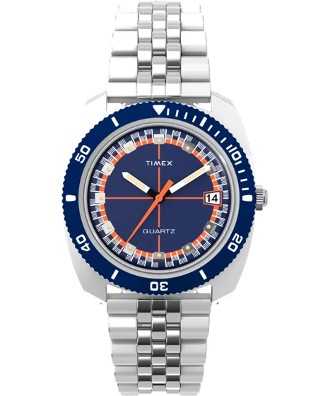 Timex Velocity 36mm Stainless Steel Bracelet Watch TW2Y44400 kol saati