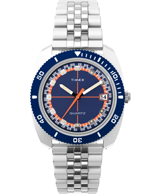 Timex Velocity 36mm Stainless Steel Bracelet Watch TW2Y44400VQ kol saati