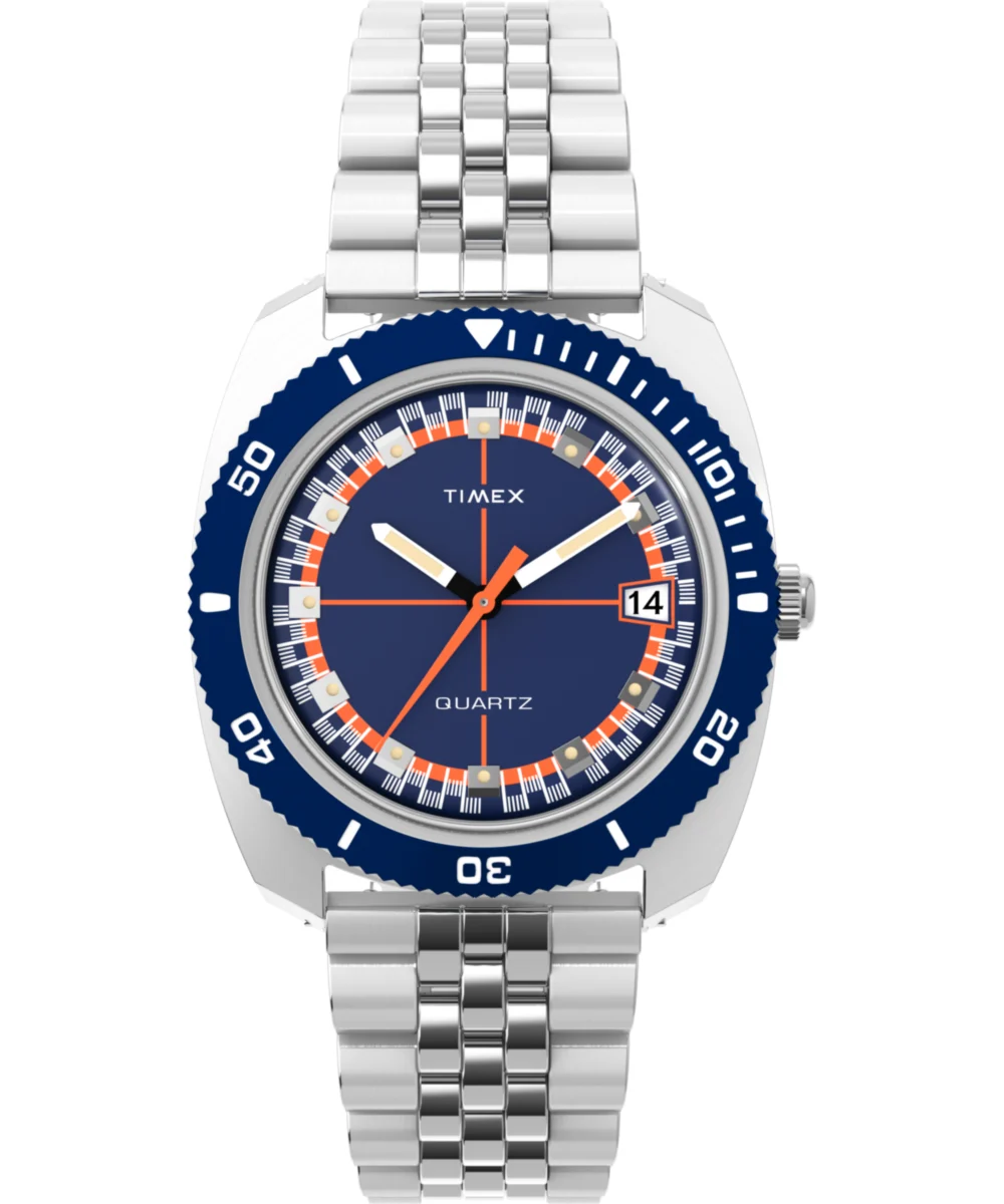 Timex Velocity 36mm Stainless Steel Bracelet Watch TW2Y44400VQ 36 mm kol saati