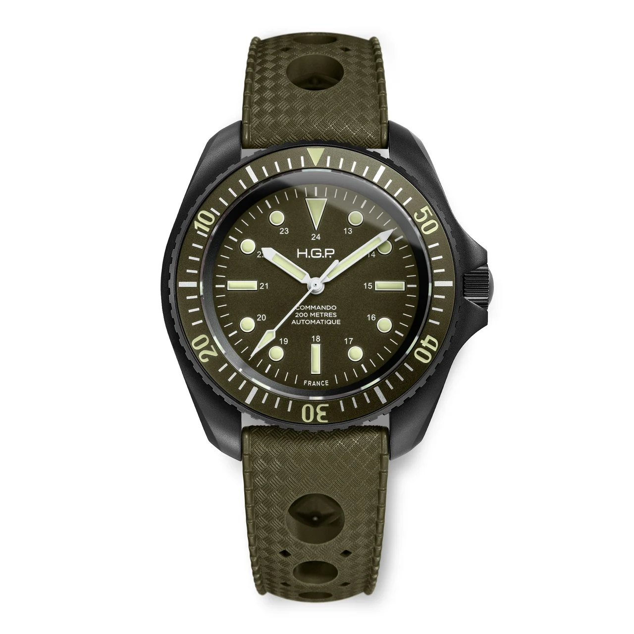 HGP - Watches HGP-24-D2AC-025-05-RB2-GRN 47 mm kol saati