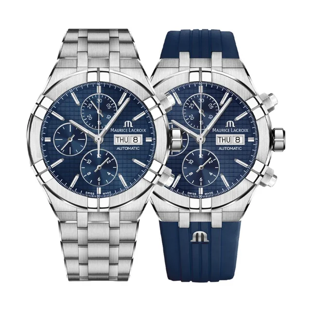 Maurice Lacroix Aikon Automatic Chronograph 44 mm - Blue AI6038-SS00F-430-C kol saati