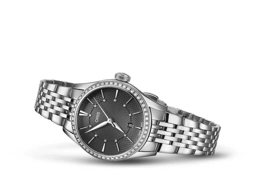 Oris Artelier Date Diamonds 01 561 7722 4953-07 8 14 79 28 mm kol saati