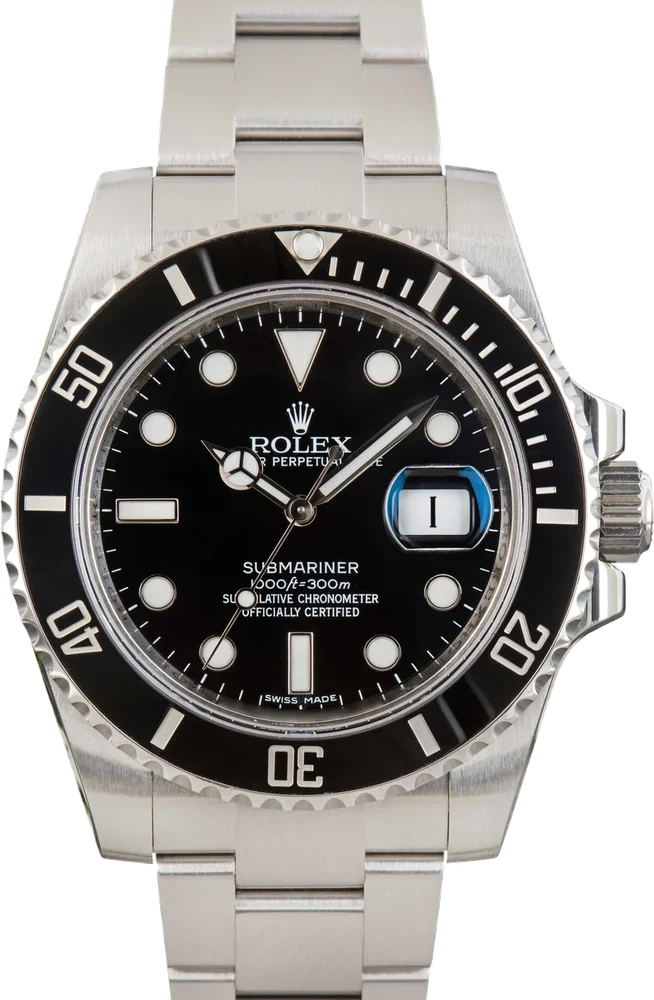 Rolex Submariner Ref 116610 Black Dial 41 mm kol saati