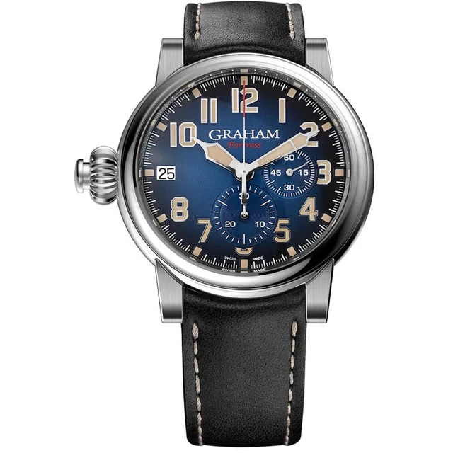 Graham Chronofighter Fortress Blue Dial Limited Edition 2FOAS.U01A kol saati