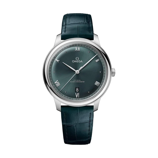OMEGA Ville Prestige 40mm - Green on Leather Strap O43413402010001 kol saati