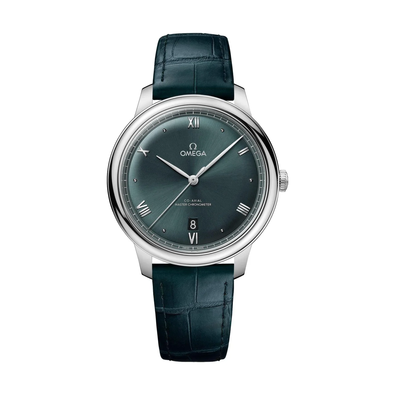 OMEGA Ville Prestige 40mm - Green on Leather Strap O43413402010001 40 mm kol saati