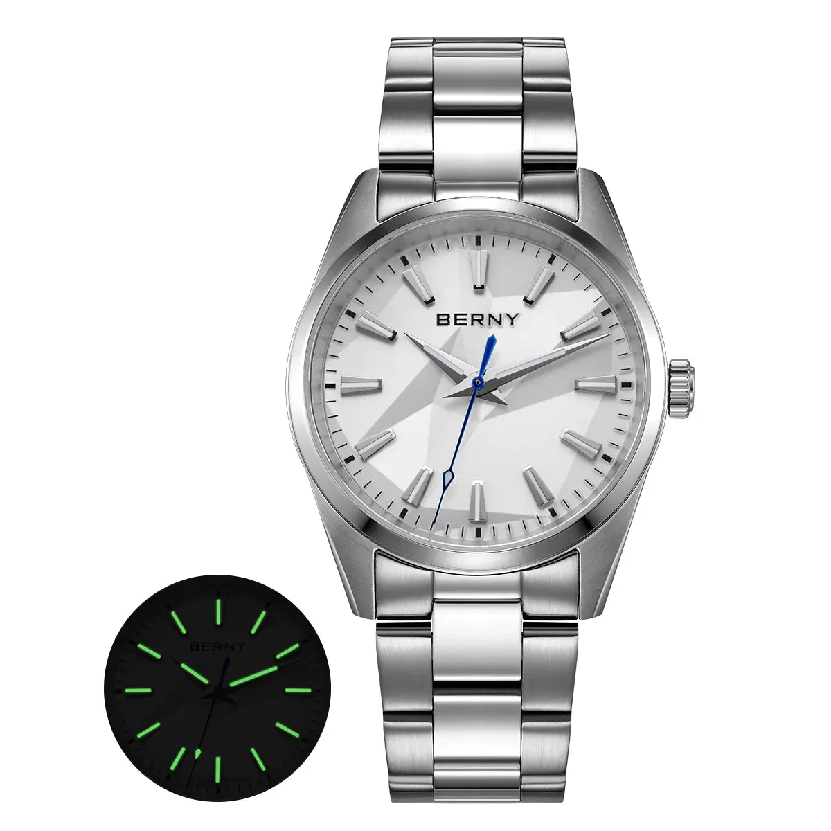 BERNY Men Quartz Dress Watch-2953M 2953M-B kol saati
