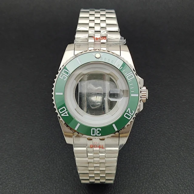 Tandorio Watches Watch Case bezel insert ring sapphire glass stainless steel screw in crow