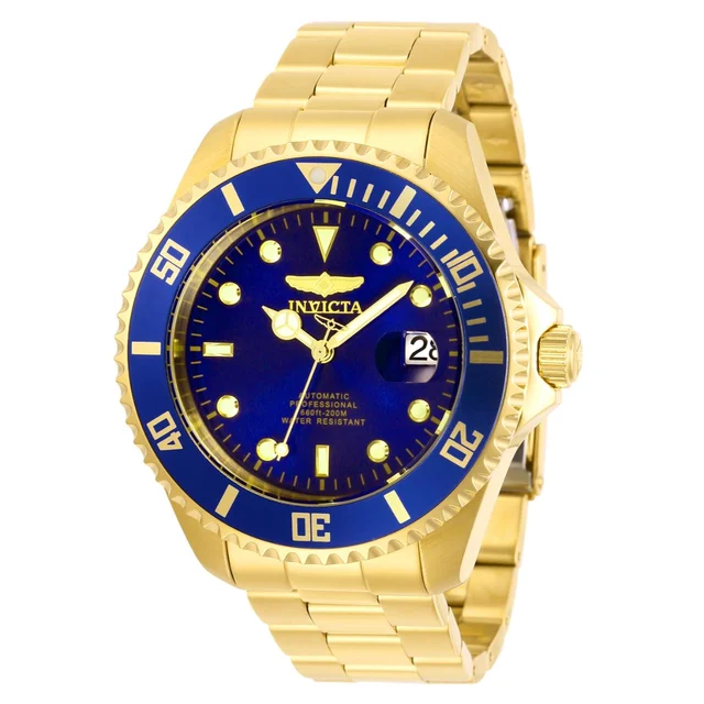 Invicta Grand Diver Automatic Solemnis Watch - 47mm, Gold (28949) kol saati