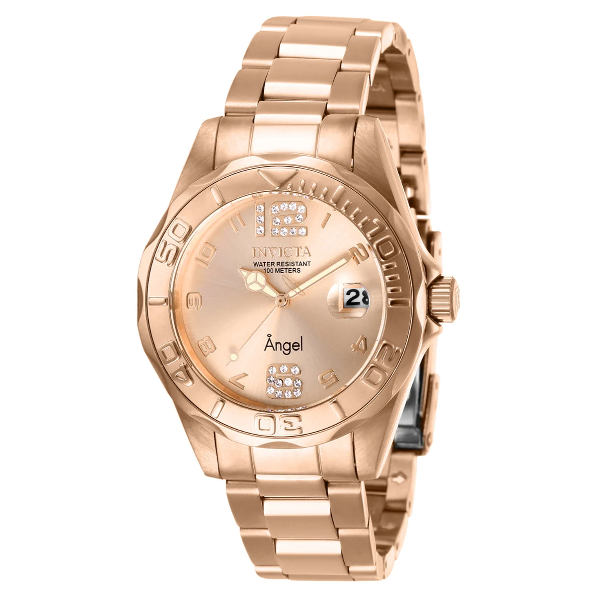 Invicta Angel Watch - 38mm, Rose Gold (28681) 38 mm kol saati