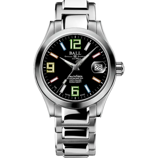 Ball Engineer III Pioneer II Black Dial Rainbow Tubes 36mm NL9616C-S5CJ-BKR kol saati