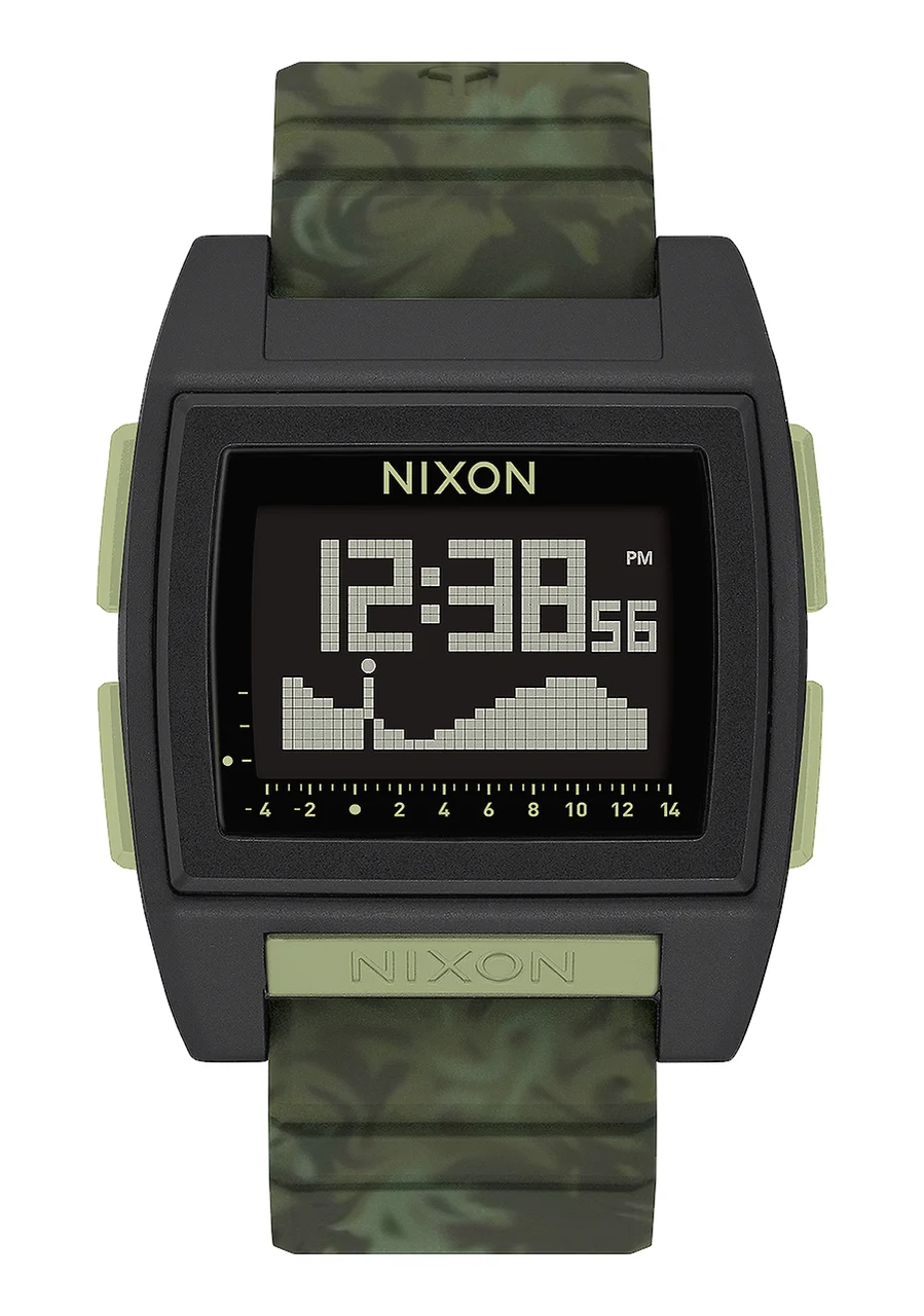 Nixon US Base Tide Pro - Green Camo A1307-1695-00 42 mm kol saati