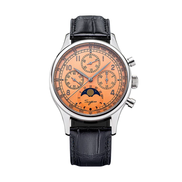 Sugess MoonPhase Master S389-2 Salmon Dial Swan Neck Regulator copy-of-moonphase-master-s3