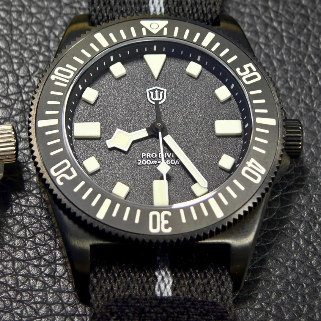 Watchdives EXD Titanium Diver Watch 二手代发-Shelley-3368 40 mm kol saati
