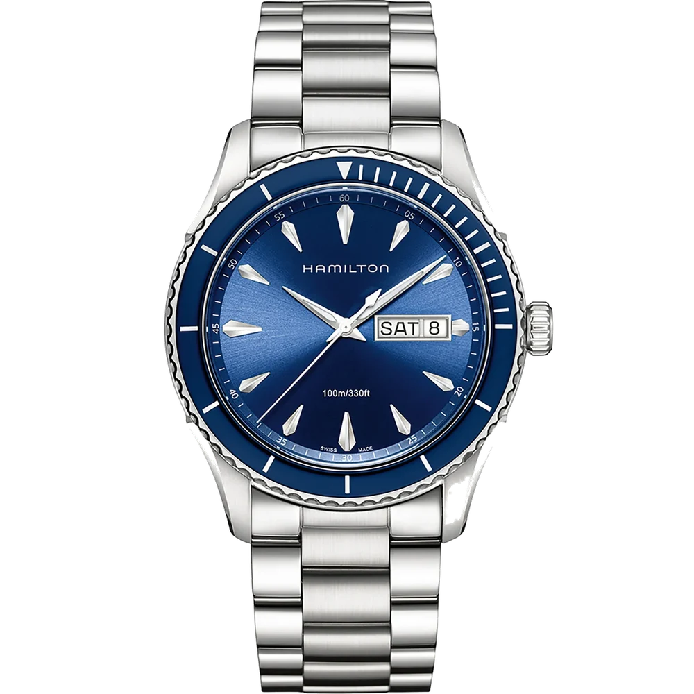 Hamilton Jazzmaster Seaview Day Date Quartz H37551141 42 mm kol saati