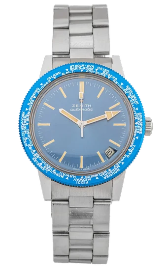 Zenith ZENITH, REF. A3634, DIVER, WORLD TIME BEZEL kol saati