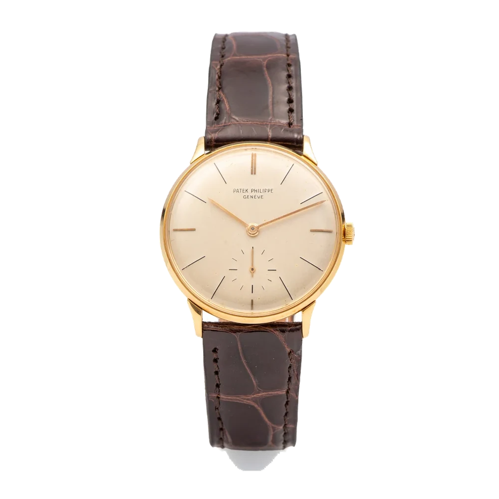 Patek Philippe PATEK PHILIPPE REF. 3420 ANTI-MAGNETIC MOVEMENT YELLOW GOLD Very fine and rare, manual-winding, 18K yellow gold anti-magnetic wristwatch. kol saati