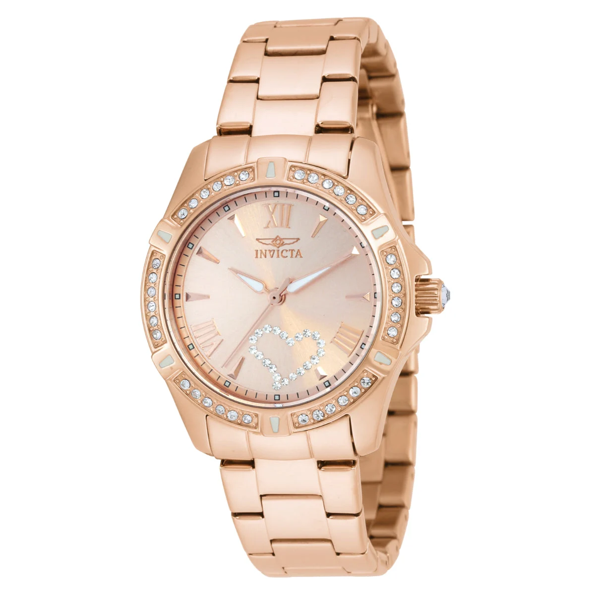 Invicta Angel Velaray Watch - 34.5mm, Rose Gold (21417) 34.5 mm kol saati