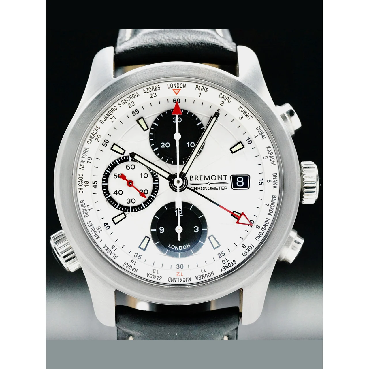 Bremont World Timer 210000052648 43 mm kol saati
