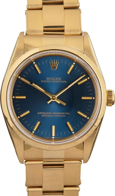 Rolex Oyster Perpetual 14208 Yellow Gold kol saati
