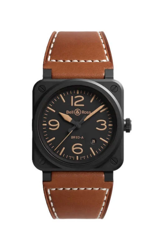 Bell & Ross Bell & Ross Br 03 BR03A-HER-CE/SCA 41 mm kol saati