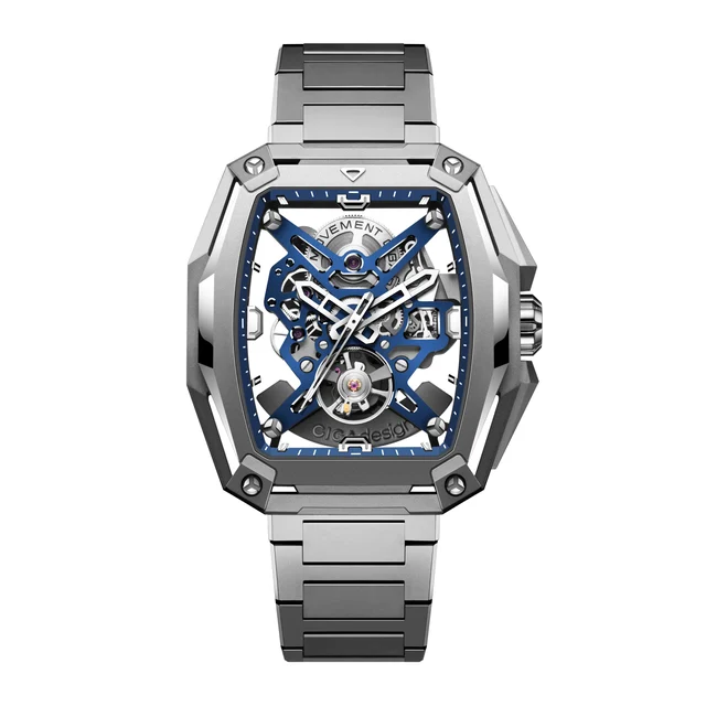 CIGA Design Skeleton Automatic Watch Hunter Titanium Z041-TIBU-1T kol saati